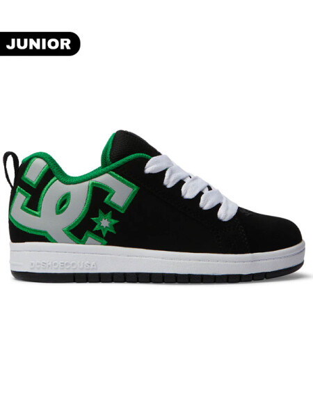 Dc COURT GRAFFIK BLACK/KELLY GREEN dětské boty - 39EUR