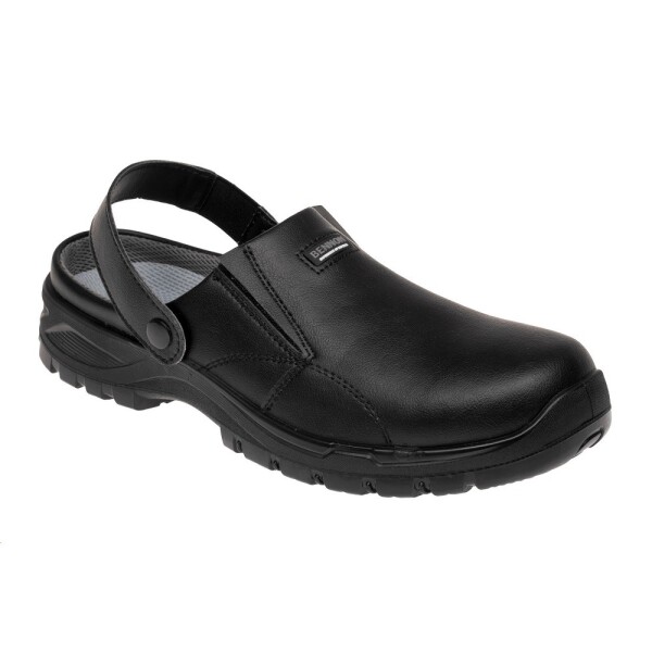 Obuv BNN BLACK SB ESD SLIPPER omyvatelný pracovní nazouvák černý 45 černá