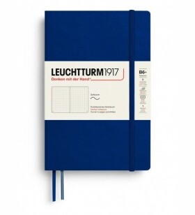 Leuchtturm1917 Zápisník Navy Softcover B6+ tečkovaný