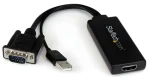 StarTech adaptér VGA na HDMI černá / 1080p / audio (VGA2HDU)
