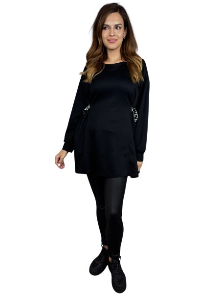 HOSH Mikinové šaty Nira Velikost: UNI, Barva: Černá