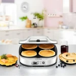 Rommelsbacher PC 1800 stříbrná / Palačinkovač / 1800 W / 4 plechy O 13,5 cm / LED displej (PC 1800)