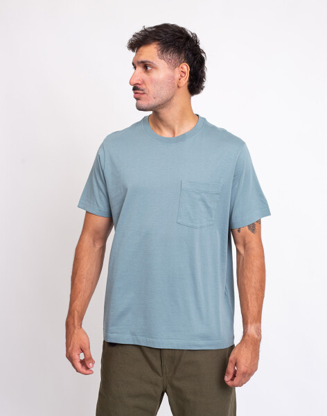 Tričko Patagonia M's Daily Pocket Tee Blue Sage
