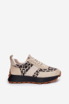 Zamšové Dámské Sneakersy Na Platformě Panther Vinceza 66793 Béžové 38