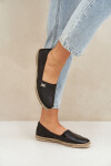Elegantní Kožené Espadrilky Dámské Zazoo 10177 Černé 36