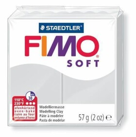 FIMO soft 57g - šedá