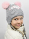 Noviti zimní čepice Love se 2 bambulkami - dívčí vel. 42-44