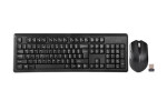 A4tech set bezdrátové klávesnice a optické myši, USB, černá