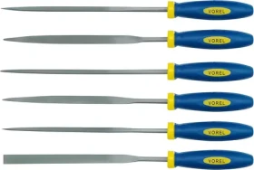 Vorel Sada jehlových pilníků 180 mm 6 ks / Sada pilníků / Na kov / 6 ks