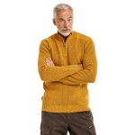 Bushman Pánský svetr se stojáčkem Todor, žlutý XXL