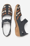 Polobotky Rieker 41369-14 Materiál/-Syntetický,Přírodní kůže (useň) - Lícová