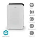 Nedis Odvlhčovač SmartLife / Wi-Fi / 30 l-Den / Odvlhčování / Průběžné / Sušení prádla / Ventilace / Android iOS (DEHU30WTW)