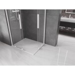 MEXEN/S - Velar Duo čtvercový sprchový kout 100 x 90, transparent, bílá 871-100-090-02-20