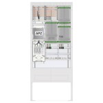 ABN SZ207ZA2513 Venkovní rozvodnice s elektroměrem Obsah 1 ks