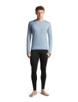 Pánské merino triko s dlouhým rukávem ICEBREAKER Mens 200 MerinoFine Ace LS Crewe, Zinc Blue velikost: L
