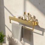 REA - Police do koupelny SF01 60cm gold brush REA-06003