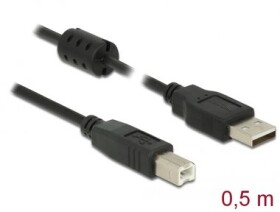 Delock Kabel USB 2.0 A (M) - USB 2.0 B (M) 0.5m černá (84894)