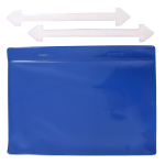 Djois závěsná kapsa s připevňovacími pásky, A4, modrá, 10 ks