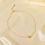 ELENYS Pure Heart – pozlacený náhrdelník 18K žluté zlato Délka náhrdelníku: 40+5 cm / max. 45 cm
