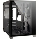 Inter-Tech C-501 Aspect černá / Skříň / Midi-Tower / micro ATX, Mini-ITX / bez zdroje (88881361)