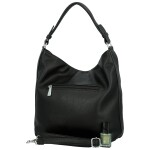 Trendy dámská koženková kabelka na rameno Birgit, černá
