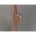 MEXEN/S - Lunar L vanová zástěna FIX 50 x 150, transparent, měď kartáčovaná 897L-050-000-65-00