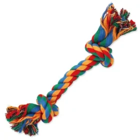 Dog Fantasy Hračka - uzel bavlněný barevný 2 knoty 20cm (124-10111)