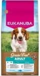 Eukanuba Grain Free Adult Small Medium mořská ryba 12 kg / Granule pro psy / pro dospělá malá a střední plemena (1764-201812)