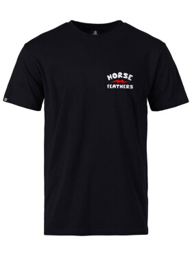 Horsefeathers IGNITE black pánské tričko s krátkým rukávem - XL
