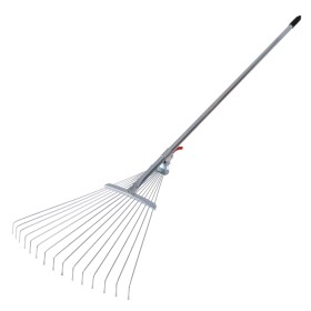 LEVIOR 45050 Hrábě švédské stavitelné s násadou, 17,5-60cm, 15 zubů