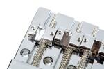 Fender HiMass 4-String Bass Bridge Assembly With Brass Saddles, Chrome