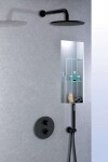 PAFFONI - Stick Hlavová sprcha, průměr 30 cm, matná černá ZSOF079NO