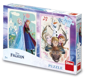 Puzzle 2x77 Frozen Anna Elsa