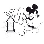 Presco Group Plánovací kalendář Mickey Mouse s omalovánkami, nedatovaný, 30 x 30 cm