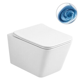 CERANO - WC závěsné Forte, Vortex - vírové splachování + Slim/SoftClose sedátko - bílá lesklá - 52x35 CER-680367