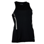 Běžecké tílko SALMING Run Laser Tank - Black Melange Velikost textilu: XS