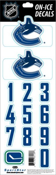 Sport Star Samolepky na helmu Vancouver Canucks Decals