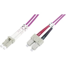 Digitus DK-2532-03-4 optické vlákno optické vlákno kabel [1x zástrčka LC - 1x zástrčka SC] 50/125 µ Multimode OM4 3.00 m