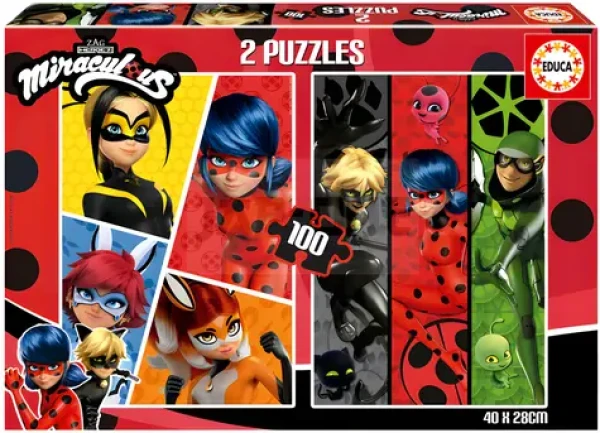 EDUCA Puzzle Kouzelná Beruška a Černý kocour