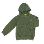 Mikina chlapecká s kapucí celopropínací, Minoti, 9ZIPEMB 4, khaki - 98/104 | 3/4let