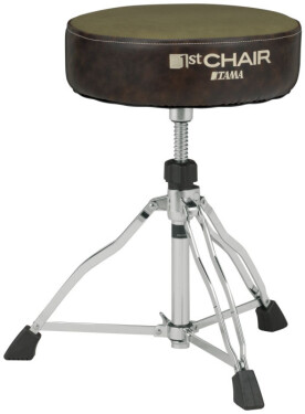 Tama HT430CVKH 1st Chair Round Rider Drum Throne with Canvas Seat - Khaki/Brown