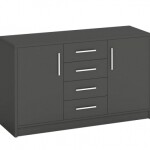 Komoda Genewa 2 - Grafit Barva korpusu: Grafit