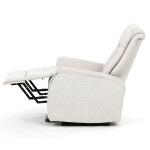 Polohovací křeslo, elektrické zabudované ovládání, béžová, látka, TV-Q8575 CRM2