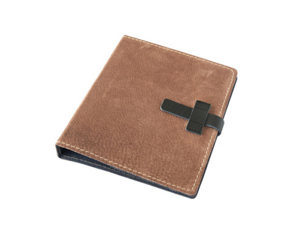 Kožený diář A5 kůže hnědá semiš