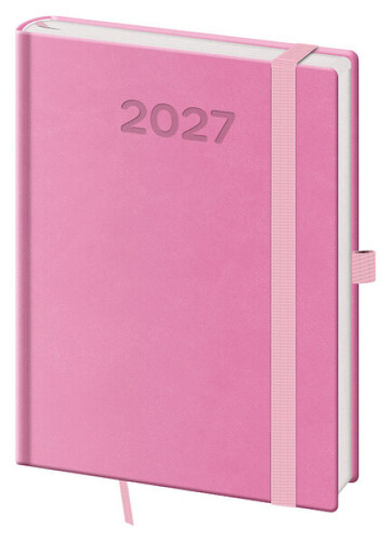 Diář 2027 denní B6 Print Pop - růžová