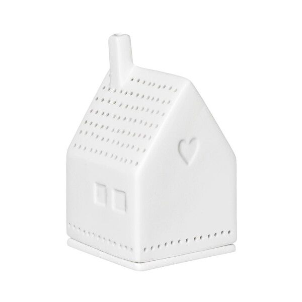 Räder Porcelánová lucerna House with Heart, bílá barva, porcelán