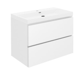 Koupelnová skříňka s umyvadlem SAT B-Way 59x50x45 cm bílá lesk BWAY260WU4 BWAY260WU4