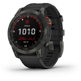 Garmin fenix 7 Pro Solar šedo-černá / Chytré hodinky / GPS / 1.3 dotykový displej / mapy / BT / WiFi / voděodolné (010-02540-11)
