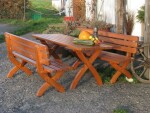 Rojaplast STRONG MASIV zahradní stůl dřevěný - 160 cm