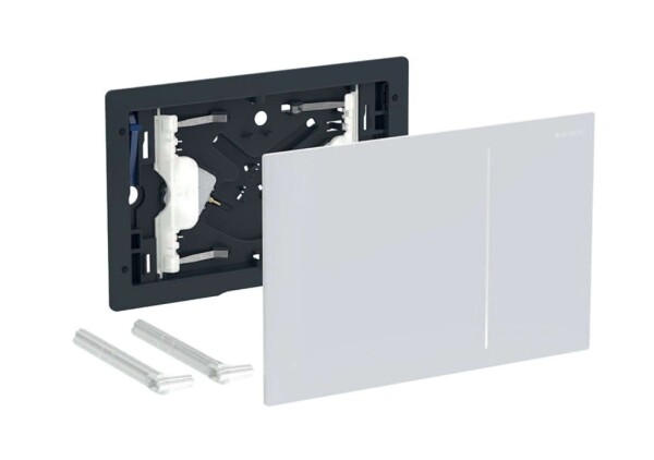 GEBERIT - Sigma70 Kryt pneumatického ovládání splachování, bílé sklo 242.813.SI.1